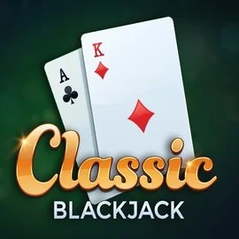 Classic Blackjack online game logo by Red Tiger Gaming on spinania-casino.gr.com