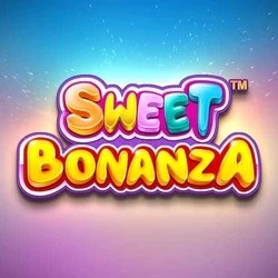 Sweet Bonanza online game logo by Pragmatic Play on spinania-casino.gr.com